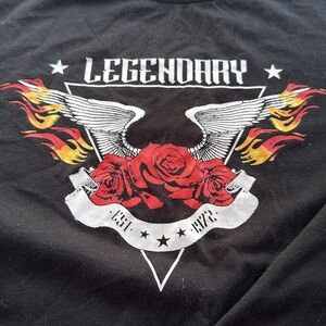 Legendary streetwear Society size, small graphic concert, long sleeveTee